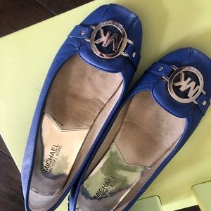 Michael Kors blue women’s flats size 8